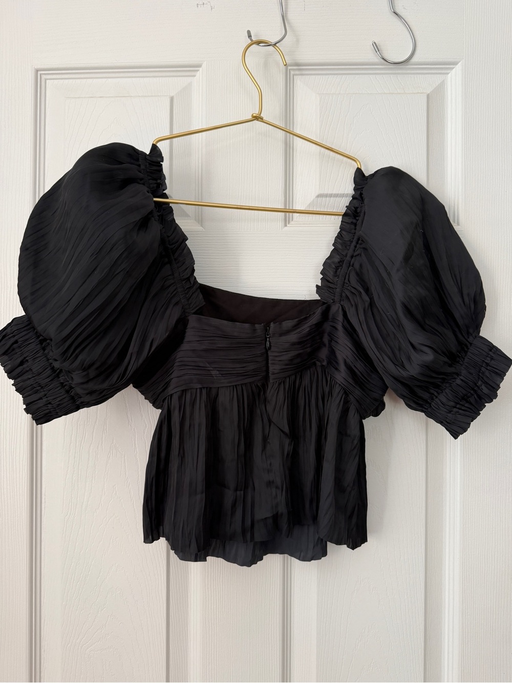 Frame Black Puff Sleeve Top - Picture 4 of 7